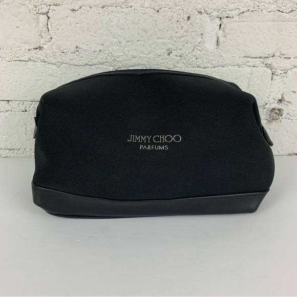 New Jimmy Choo Parfums Neoprene Scuba Zip Dopp Travel Cosmetic Bag - Picture 1 of 6